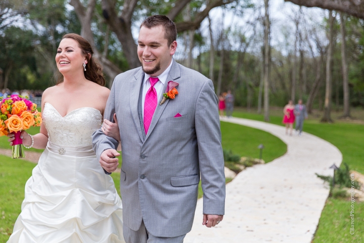 2014; Angleton; Brazos Springs; Bride; C. Baron Photography; Groom; Houston Wedding Photographer; March; Orange; Outdoor; Pink; Texas; Wedding; country; cowboy boots; live oaks; 