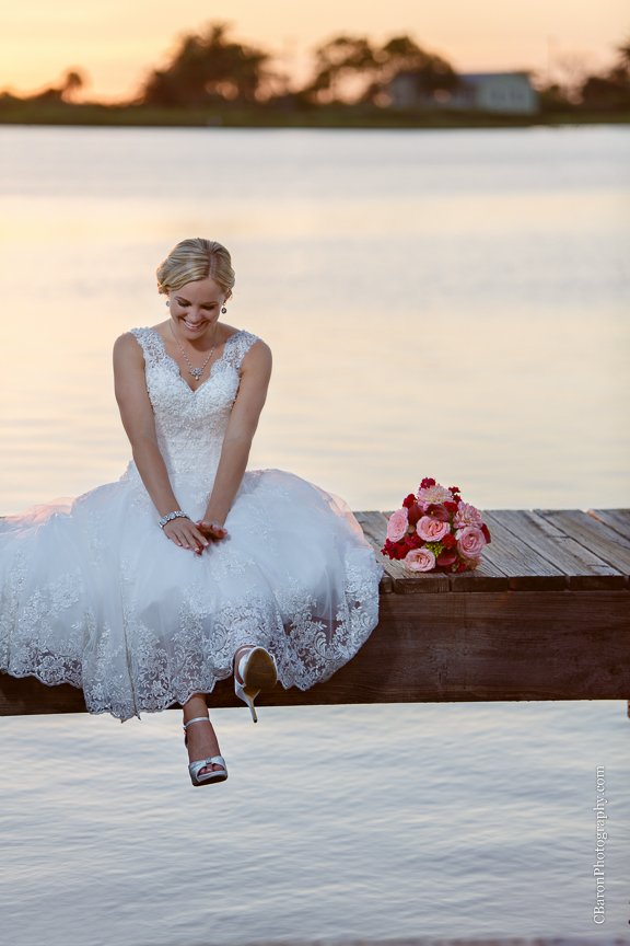 Bridals; C. Baron Photography; Downtown Blooms; Galveston Country Club; Galveston Wedding Photographer; Houston Wedding Photographer; Texas; fall; sunset; 