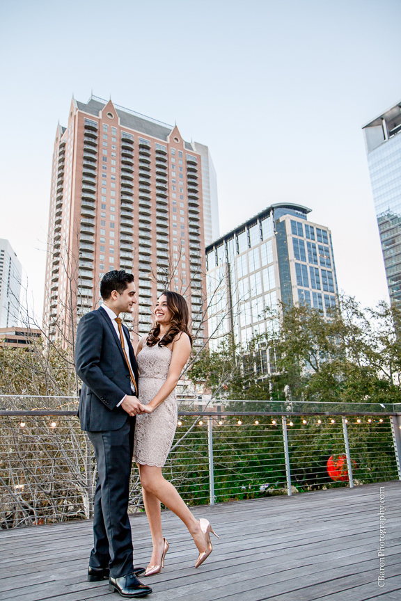 2014; C. Baron Photography; Discovery Green; Engagement Party; Evening; Houston; Houston Wedding Photographer; January; Jewelry; S. Asian; Texas; The Grove; The Treehouse; downtown; 