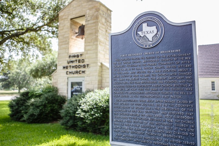 2014; Bride; Brookshire; C. Baron Photography; Ceremony; Couple; Grey; Groom; Houston Wedding Photographer; July; Methodist Church; Pecan Springs; Reception; Summer; Texas; Wedding; Yellow; 