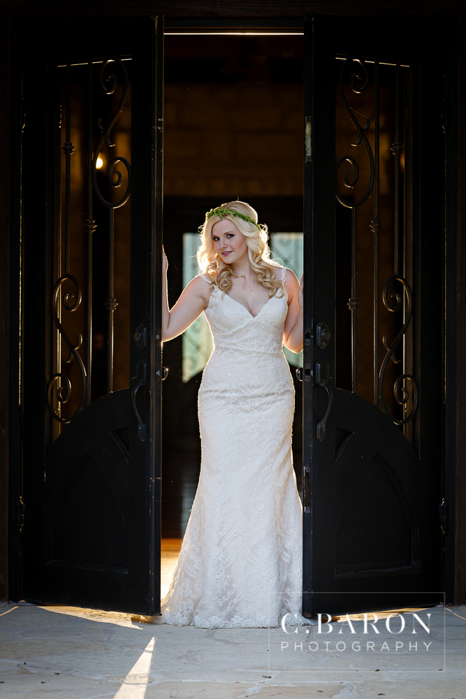 C. Baron Photography; Crown; Crystal Springs; Lace; Natural; Woodlands Wedding Photographer; bridals; sunflowers; 