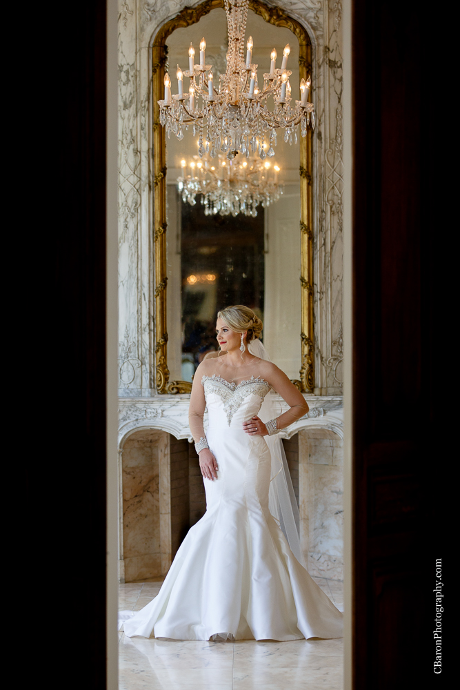 Beaded; Bridals; C. Baron PHotography; Chateau Cocomar; Formals; Houston Wedding PHotographer; Illusion; Impression Bridal Couture; Satin; Victor Harper Couture; Wedding Gown; 