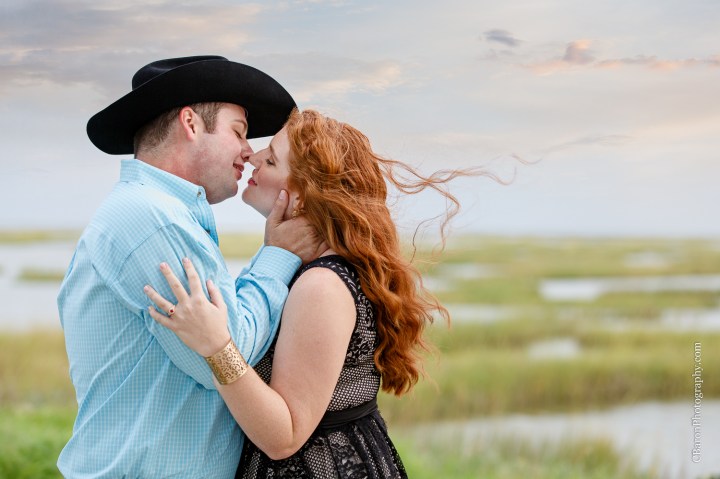 C. Baron Photography; Galveston; Galveston Engagement Photographer; Houston Wedding PHotographer; Jean Jacket; Texas; couple; engagement session; mini-golf; outdoors; putt-putt; summer; tree; 