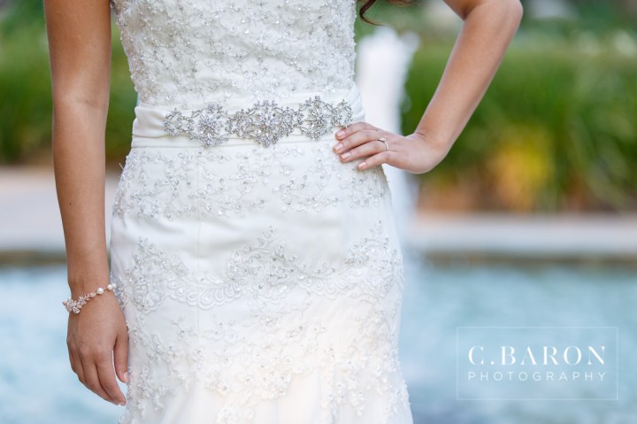 Beaded; Bridals; C. Baron Photography; Formals; Helen's Garden; Houston Wedding PHotographer; Lace; League City; Outdoors; Strapless; Texas; old church; 