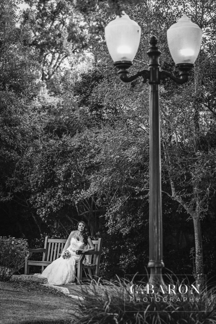 Beaded; Bridals; C. Baron Photography; Formals; Helen's Garden; Houston Wedding PHotographer; Lace; League City; Outdoors; Strapless; Texas; old church; 