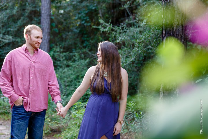 C. Baron Photography; Engagement; Houston Engagement photographer; couple; golden hour; nature; outdoors; sunset; 