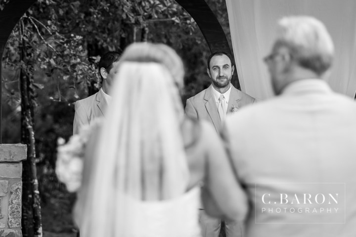 Bride; Bridesmaid Robe; Bubbles; C.Baron Photography; Chandelier; Couple; Crystal Springs; First Look; Groom; Houston Wedding Photographer; Outdoor Ceremony; Peacock Blue; Southall; Strapless Lace Gown; Summer Wedding; Sweetheart Beaded Mermaid Tull; Vintage; Wedding; Woodlands Wedding Photographer; 