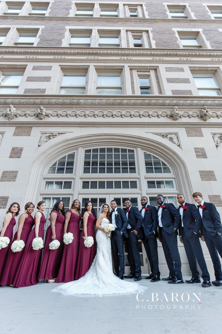 Austin Wedding Photographer; Beaumont Wedding Photographer; C. Baron Photography; Ceremony; College Station wedding Photographer; Conroe Wedding Photograher; Crystal Ballroom; Downtown; Galveston Wedding Photographer; Gold; Houston Wedding Photographer; Luxury; Maroon; Merlot; Red; Rice Lofts; Roses; Wedding; Wine; Woodlands Wedding Photographer; ballroom;