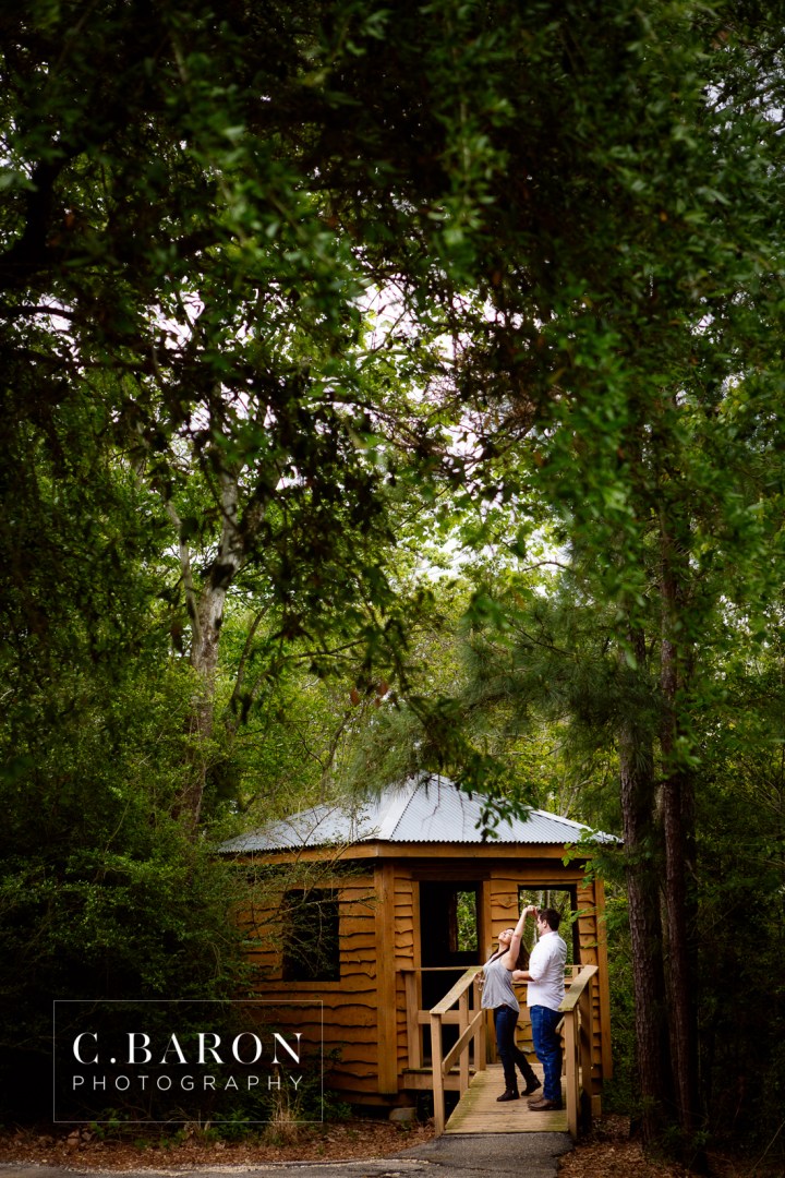 2013, April, C. Baron Photography, cloudy, Couple, Engagement, houston, Nature, outdoor, Park, Theis Attaway, Tomball, Woods