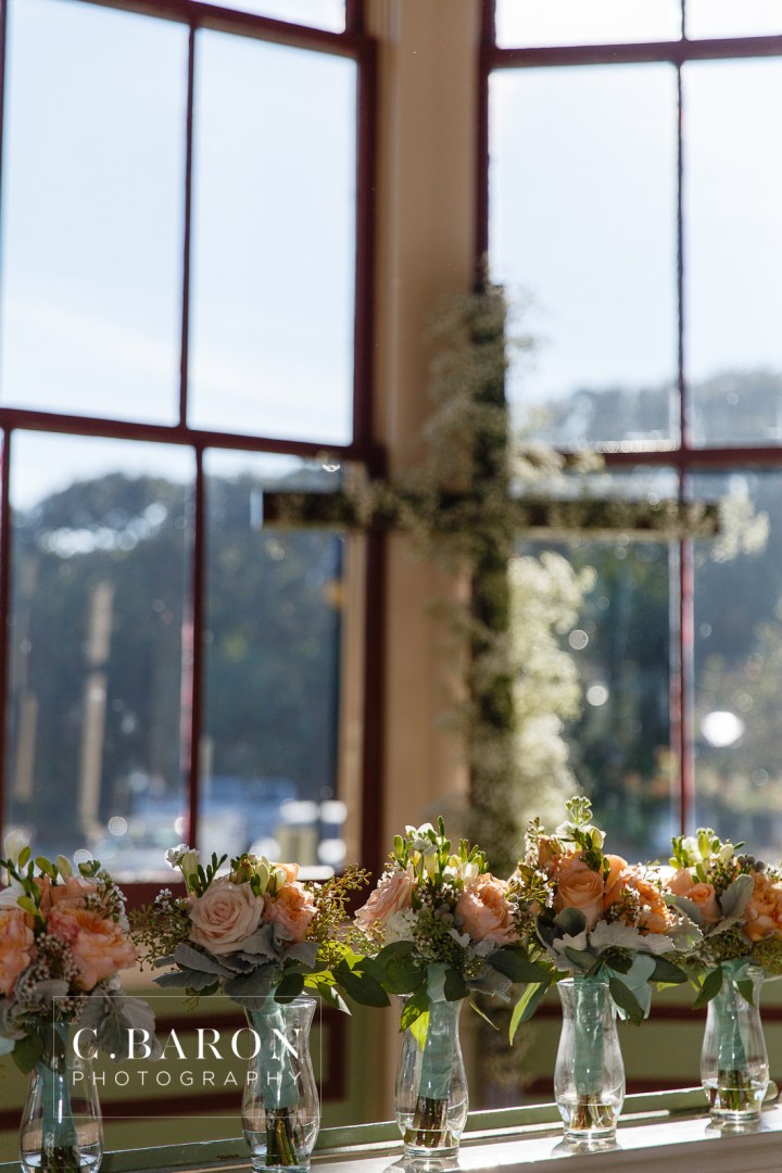 Austin Wedding Photographer; Beaumont Wedding Photographer; C. Baron photography; College Station wedding Photographer; Conroe Wedding Photograher; Fall; Galveston HIstorical Foundation; Galveston Wedding Photographer; Garten Verein; Historical; Houston Wedding Photographer; Mint green; Outdoor Ceremony; Woodlands Wedding Photographer; beachy; dusty miller; peach roses; sea shells; sunset;