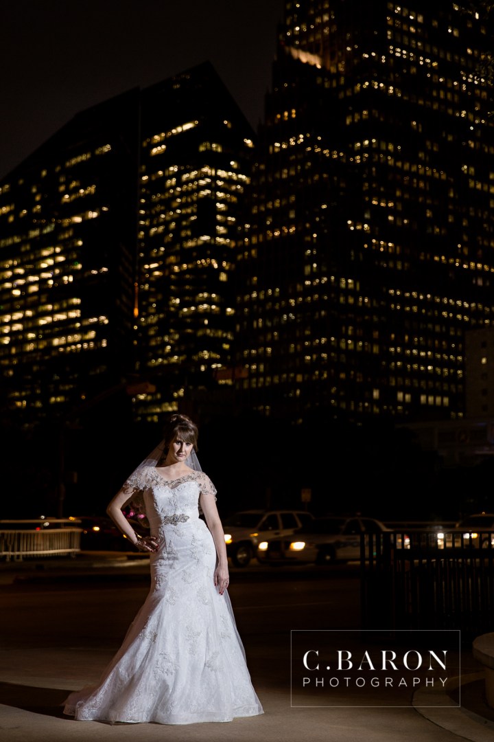 Ballroom; Bridals; C. Baron PHotography; Downtown Aquarium; Fish; Formals; Houston Bridals Photographer; beaded cape; carousel; downtown skyline; ferris wheel; merry-go-round;