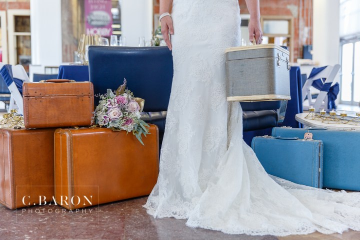 1940 Air Terminal Museum; Airplane; Airport; C. Baron Photography; Gold; Headband; History; Hobby; Houston wedding Photographer; IAH; LJ Flower Co; Negative Space; Old suitcase; Runway; SE Texas; Stephanye Lynn Events; Texas; art deco; aviation; cakes by gina; hangar; houston; lavender; matte gold sequin; navy; silverbox secrets; something blue bridal;