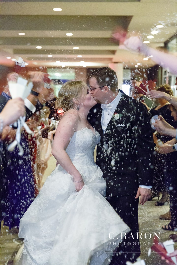 Aggies; Austin Wedding Photographer; Autumn; Beaumont wedding Photographer; C. Baron Photography; Ceremony; College Station wedding Photographer; Conroe Wedding Photograher; Doubletree Hotel; Fall; Galveston Wedding Photographer; Houston wedding Photographer; Maroon & White; Merlot dresses; South Main Baptist church; Texas A&M; Windy Day; Woodlands Wedding Photographer; downtown Houston; event Identity; wedding band;