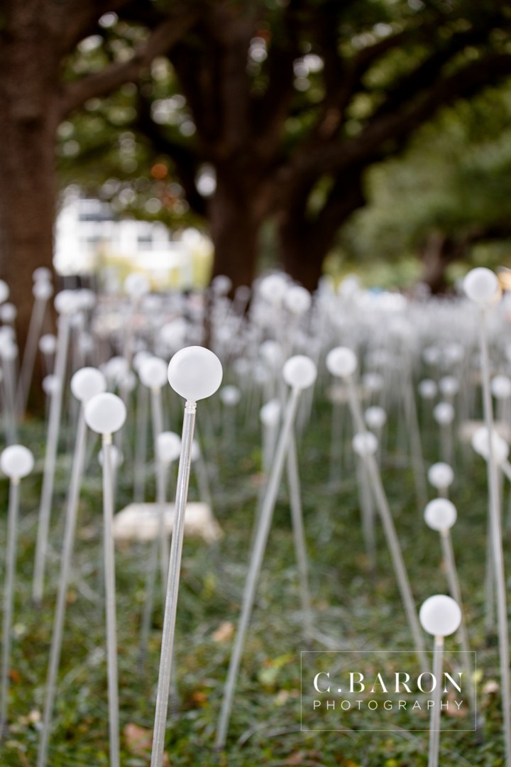 C. Baron Photography; Color Block Wall; Discovery Green; Downtown; Houston Engagement Photographer; Park; Winter; couple;