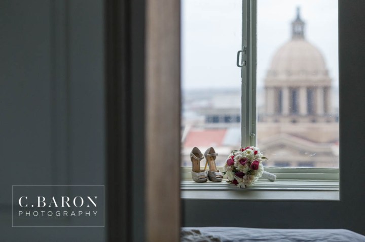 Austin Wedding Photographer; Beaumont wedding Photographer; Black; Bling; C. Baron Photography; College Station wedding Photographer; Confetti exit; Conroe Wedding Photograher; Couple; Downtown; Floral Events; Galveston Wedding Photographer; Groom; Hot Pink; Houston wedding Photographer; Magnolia Hotel; Nouveau Antique Art Bar; Photobooth; Pink; Reception; Strapless Ballgown; Texas; Tiffany Lamps; Wedding; Woodlands Wedding Photographer; bride; event Identity; first look; party; sparkly;