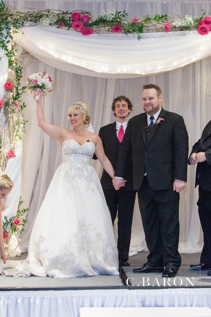 Austin Wedding Photographer; Beaumont wedding Photographer; Black; Bling; C. Baron Photography; College Station wedding Photographer; Confetti exit; Conroe Wedding Photograher; Couple; Downtown; Floral Events; Galveston Wedding Photographer; Groom; Hot Pink; Houston wedding Photographer; Magnolia Hotel; Nouveau Antique Art Bar; Photobooth; Pink; Reception; Strapless Ballgown; Texas; Tiffany Lamps; Wedding; Woodlands Wedding Photographer; bride; event Identity; first look; party; sparkly;