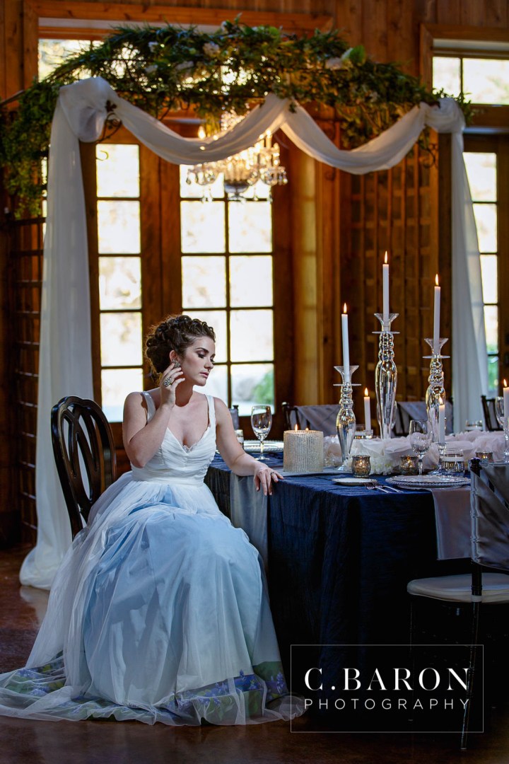 Bluebonnet season is here! These pretty little Texan shades of Blue are lining fields everywhere. We had the pleasure of creating a lovely Bluebonnet inspired shoot with some of our vendor friends at The Carriage House. We had gorgeous weather and it was so nice to get into the springtime weather! Just check out the bluebonnets on the bottom of that dress. Incredible, right? Photography: C. Baron Photography | Venue: The Carriage House Gown: Damsel White Label-Wimberly | Cake: Who made the Cake? Coordinator: Polished Wedding Planning | Makeup and Hair: Lisa Pelayo Makeup and Beauty