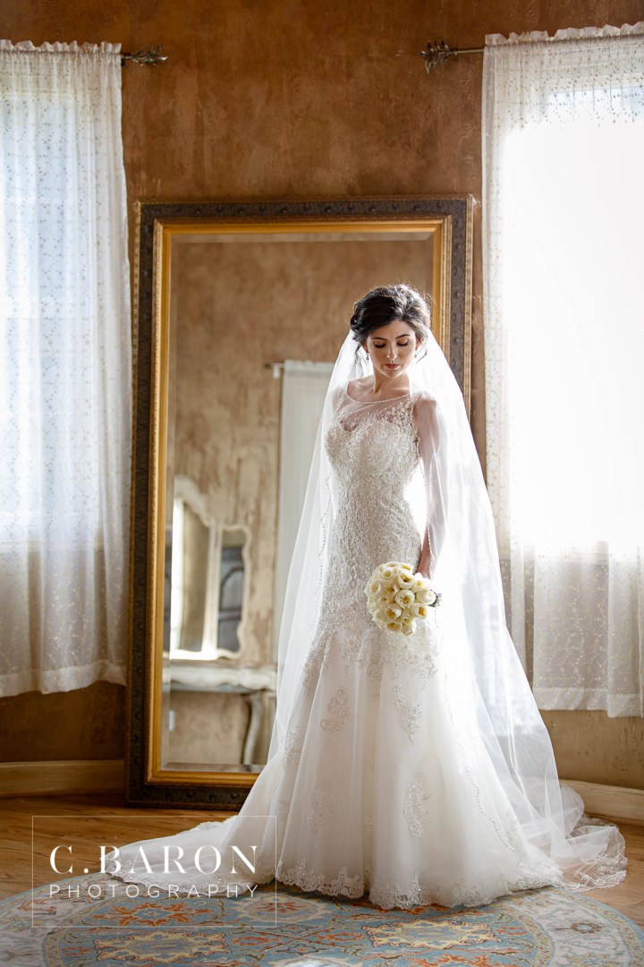 beaded veil, Bridals, C. Baron Photography, Chateau Polonez, Christian Louboutin, Houston wedding Photographer, illusion lace, Luxury Wedding, Texas