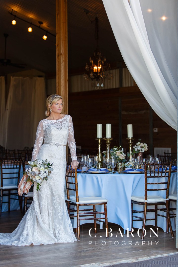 C. Baron Photography; Cornelius florist of Tomball; Cotton Bolls; Edible Moments; Elegant; Houston Wedding Planners; Houston Wedding Venue; Houston wedding Photographer; Lace gown; Long Sleeved dress; Luxury; Moffitt Oaks; Polished Wedding Planning; Rose Gold; Rustic; Serenity Blue; Something Blue Bridals; Texas; Tomball; anemone; chandeliers; corral; gold headband; luxurious; ranunculus; smilax; stable; winter;