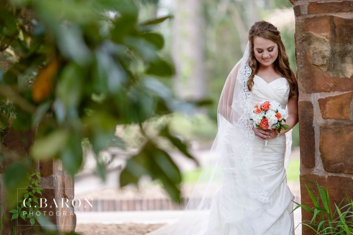 Bluebonnets; Bridals; C. Baron Photography; Coral; Flats; Houston wedding Photographer; Orange; Park; Silk; Spring; flowers; strapless gown;