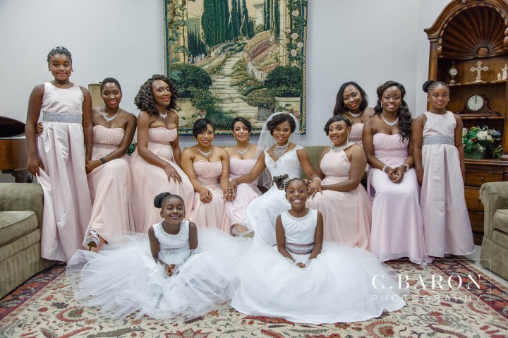 Austin Wedding Photographer; Beaumont wedding Photographer; C. Baron Photography; Catholic mass; College Station wedding Photographer; Conroe Wedding Photograher; Coral; Couple; Galveston Wedding Photographer; Groom; Houston wedding Photographer; Nigerian Wedding; Peach; Pearland; St. Helen's Catholic Church; Texas; The Bougainvilleas; Wedding; Woodlands Wedding Photographer; blush; bride; brooch bouquet; church wedding;