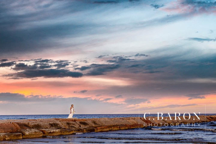 Beach; Bridals; C. Baron Photography; Formals; Galveston Island; Galveston Wedding Photographer; Historic Hotel; Hotel Galvez; Houston wedding Photographer; Lace gown; Palm Trees; Seaside; Seawall; Spring; Texas Wedding Photographer; sunny afternoon;