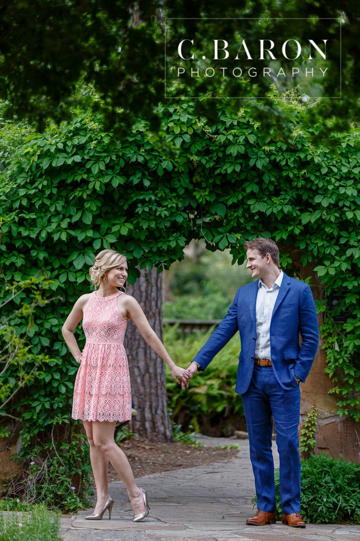 C. Baron Photography; E-session; Engagement session; Houston Engagement Photographer; Houston wedding Photographer; Nature; Park; Suit; Texas; Woodlands Engagement Photographer; Woodlands Wedding Photographer; dress; flowers; outdoors;