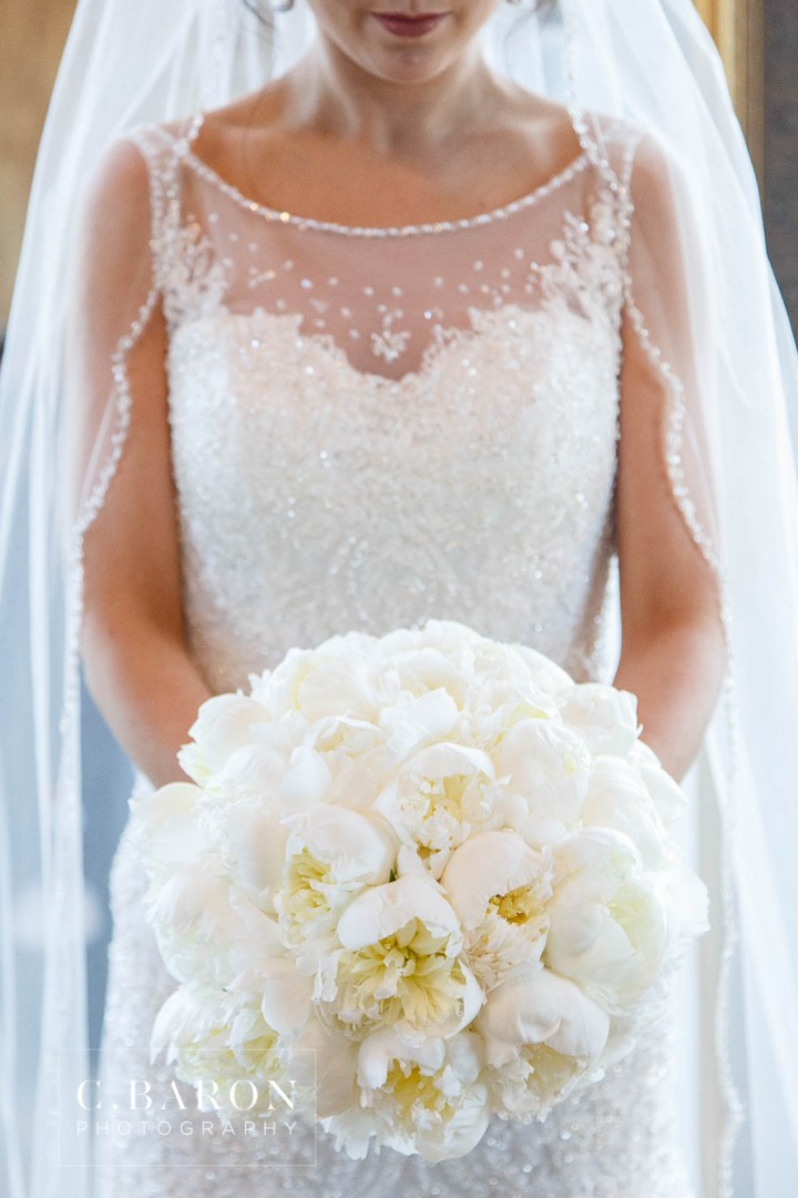 Beaded Gown; C. Baron Photography; Cathedral Veil; Chateau Polonez; Christian Louboutin; David Tutera Trumpet; Follies Strass; Groom; Houston Photographer; Houston wedding Photographer; Indoor ceremony; Lilac; Peonies; Pewter; Plum; Reception; Swanky Photobooth; Tiffany; beaded veil; bride; chandeliers; crystal; lavender; purple; rolls royce;