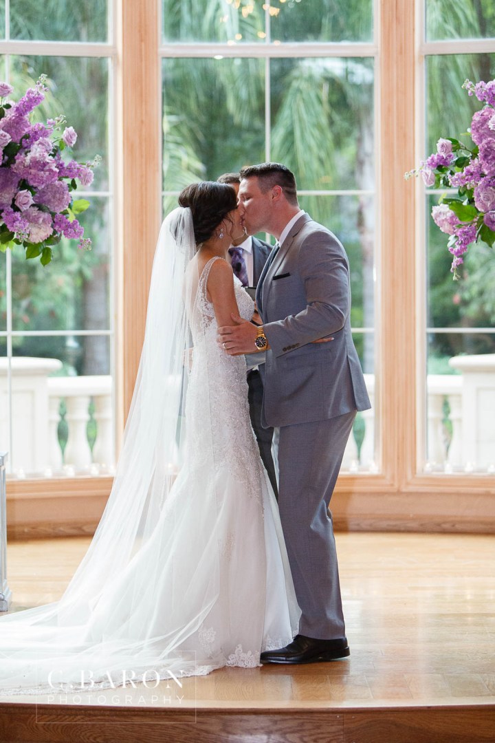 Beaded Gown; C. Baron Photography; Cathedral Veil; Chateau Polonez; Christian Louboutin; David Tutera Trumpet; Follies Strass; Groom; Houston Photographer; Houston wedding Photographer; Indoor ceremony; Lilac; Peonies; Pewter; Plum; Reception; Swanky Photobooth; Tiffany; beaded veil; bride; chandeliers; crystal; lavender; purple; rolls royce;