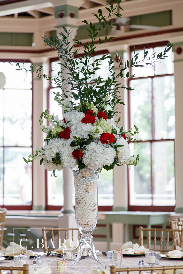 Beaded capelet; C. Baron Photography; Central Christian Church; Galveston; Galveston Wedding Photographer; Garten Verein; Gold; Groom; Historical building; Horse Carriage; Impression Bridal; Island; Red Roses; Rose Petal Leave; Spring; Texas; blush lace gown; bride; cowboy hat;