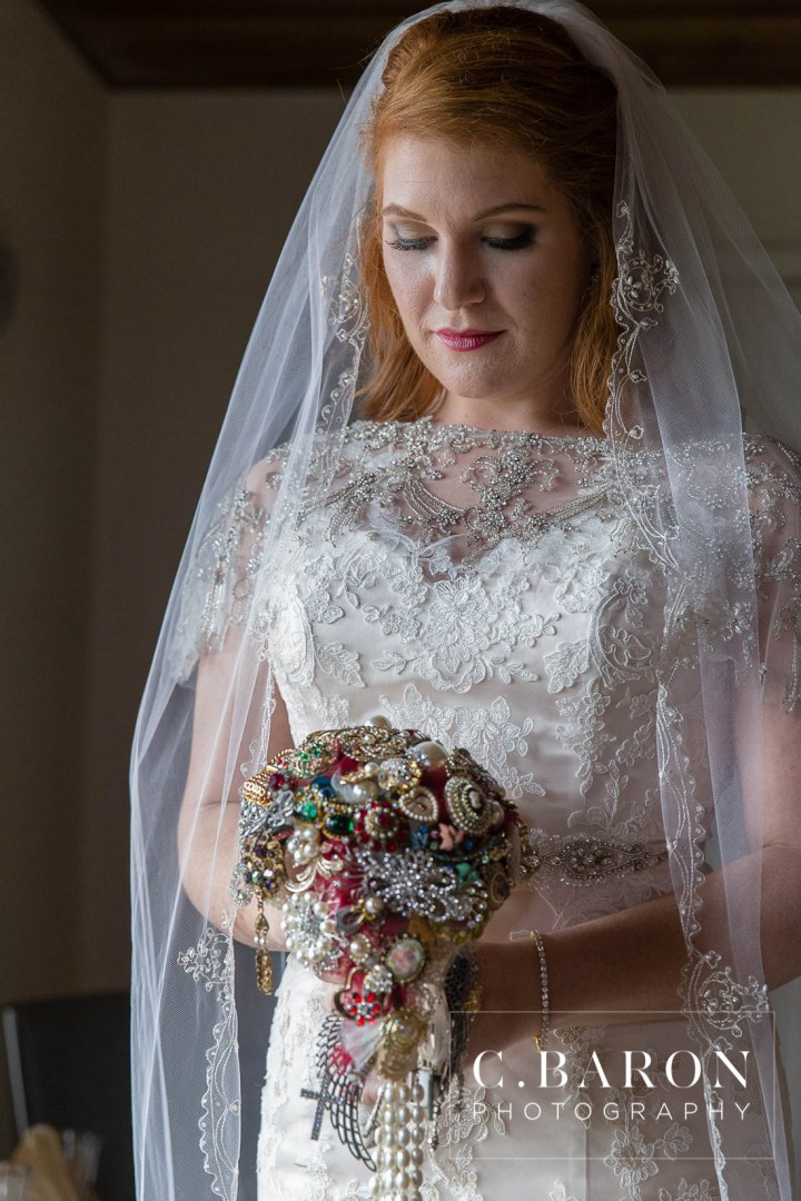Beaded capelet; C. Baron Photography; Central Christian Church; Galveston; Galveston Wedding Photographer; Garten Verein; Gold; Groom; Historical building; Horse Carriage; Impression Bridal; Island; Red Roses; Rose Petal Leave; Spring; Texas; blush lace gown; bride; cowboy hat;