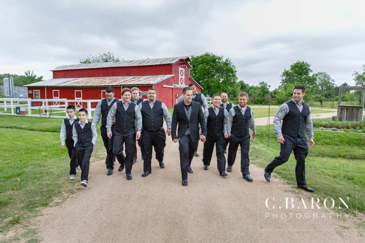 Alvin; C. Baron Photography; Charcoal Gray; Coral; Cowboy boots; Grey; Houston wedding Photographer; Oakwind Manor; Outdoor Ceremony; Outdoor reception; Patriotic; Peach; Red Barn; Sparkler Leave; Texas; Texas Barn; Tom's; Unity Cross; corvette; flag; strapless gown;