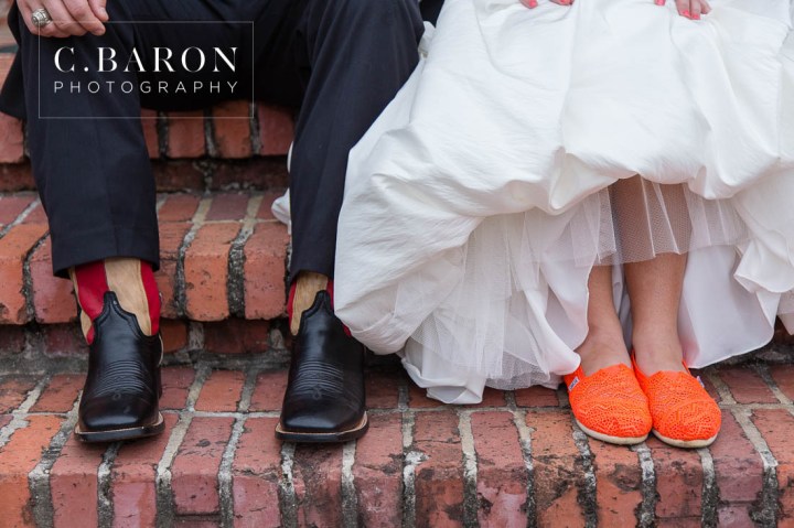 Alvin; C. Baron Photography; Charcoal Gray; Coral; Cowboy boots; Grey; Houston wedding Photographer; Oakwind Manor; Outdoor Ceremony; Outdoor reception; Patriotic; Peach; Red Barn; Sparkler Leave; Texas; Texas Barn; Tom's; Unity Cross; corvette; flag; strapless gown;
