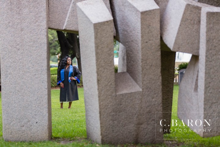 C. Baron Photography; Cap and Gown; College; Cougars; Go Coogs; Graduation; Houston Photographer; Luxury; Senior Portraits; University of Houston; UofH Downtown;