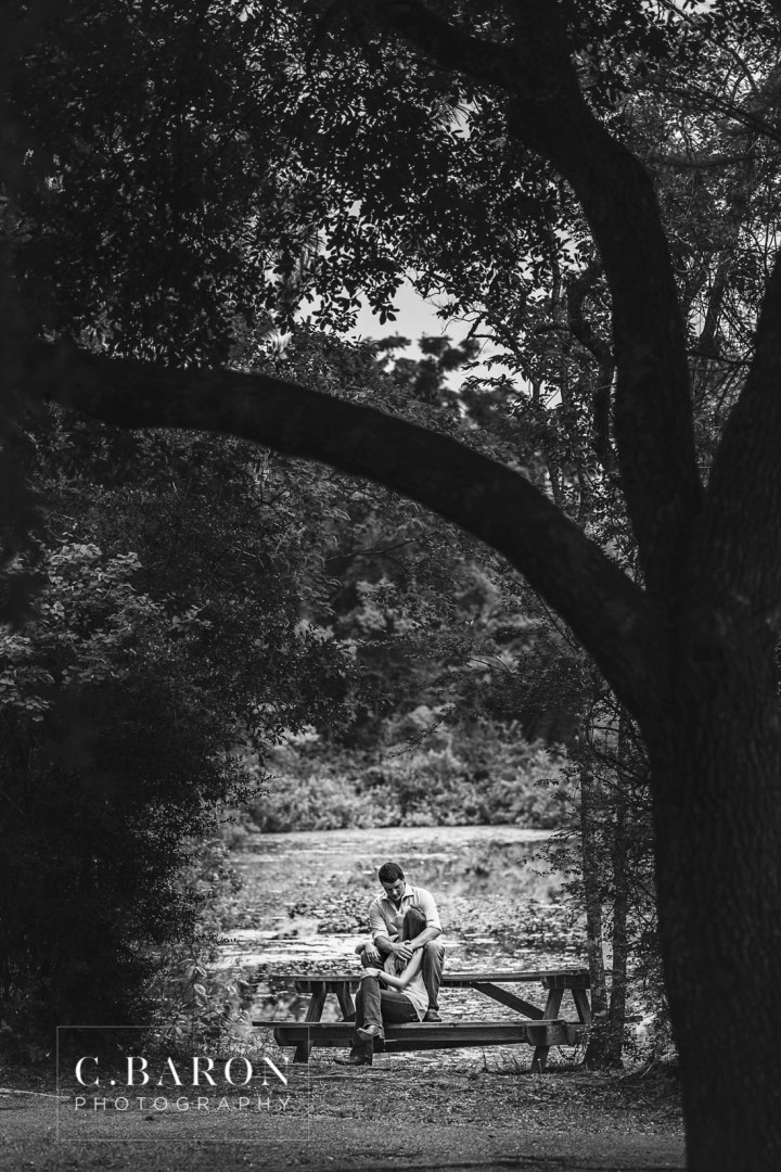 C. Baron Photography; Engagement Session; Houston Wedding Photographer; Nature; Park; Spring Wedding Photographer; Texas; Woodlands Wedding Photographer; lake; pond;