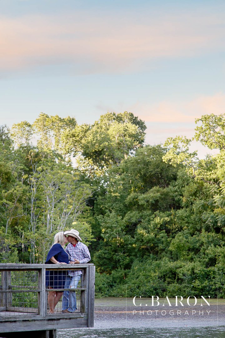 Beaumont wedding Photographer; C. Baron Photography; Couple; E Session; Engagement session; Houston wedding Photographer; Nature; Park; Pond;