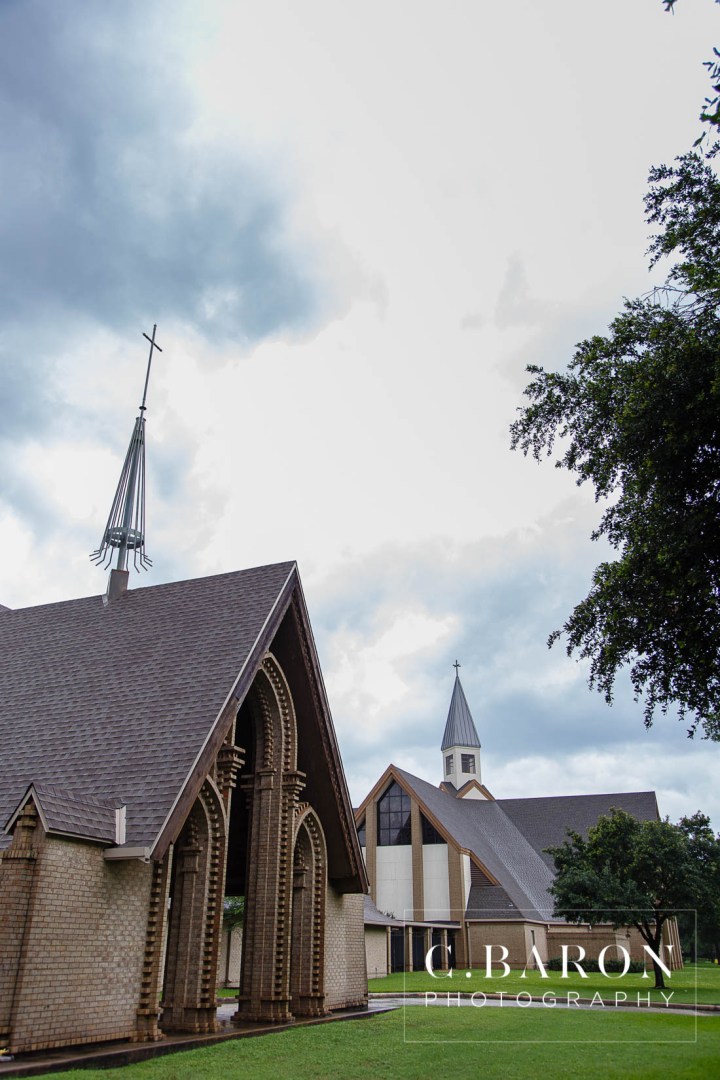 C. Baron Photography; Church ceremony; Houston wedding Photographer; Pink Roses; Rainy Day; Reception; Sparklers; Sugar Land United Methodist Church; Sugar Land Weddings; Sugarland Texas; Tea Length; blush; pink uplighting; summer; sunset;