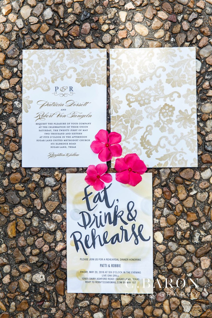 C. Baron Photography; Church ceremony; Houston wedding Photographer; Pink Roses; Rainy Day; Reception; Sparklers; Sugar Land United Methodist Church; Sugar Land Weddings; Sugarland Texas; Tea Length; blush; pink uplighting; summer; sunset;