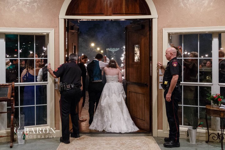 C. Baron Photography; Chateau Polonez; Cypress Texas; Emerald Green; Houston Photographer; Houston wedding Photographer; Sparkler Leave; St. Ignatius Catholic Church; summer; wedding Mass;