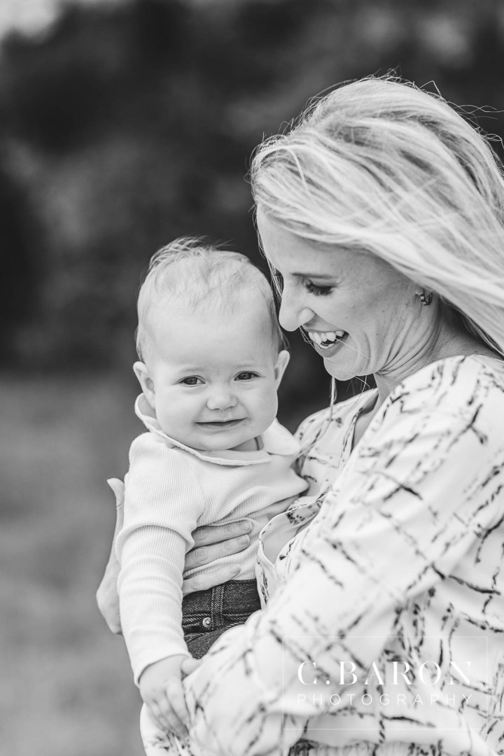 C. Baron Photography; Family Portraits; Houston Family Photographer; Pets; Texas; baby; dogs; field;