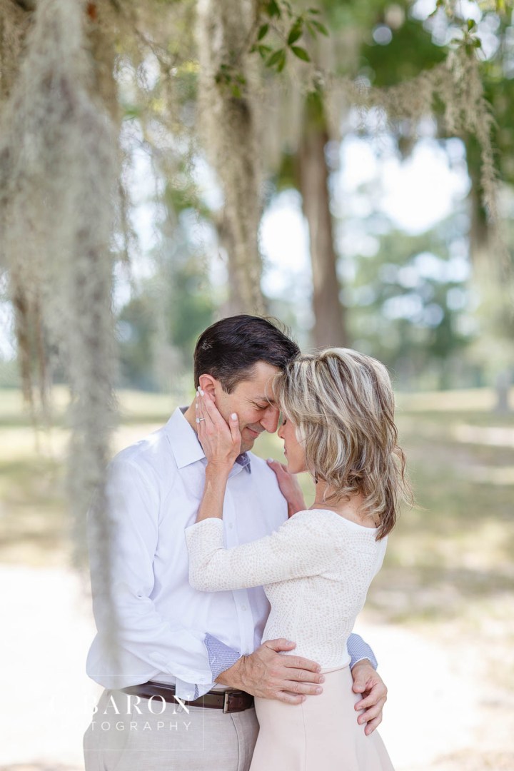 C. Baron Photography; Engagement session; Golf Cart; Houston Texas; Houston wedding Photographer; Raveneaux Country Club; afternoon; golf course; summer;