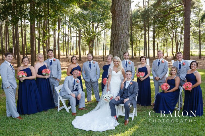 Blue; C. Baron Photography; Chandelier; Coral; Crystal Springs; Glam; Gold; Houston wedding Photographer; Keyhole back gown; Magnolia Texas; Nature; Outdoor Ceremony; Rustic; Swanky Photobooth; The Springs - Woodlands; Woodlands Wedding Cinematographer; Woodlands Wedding Photographer; lace; navy; open photobooth; summer;