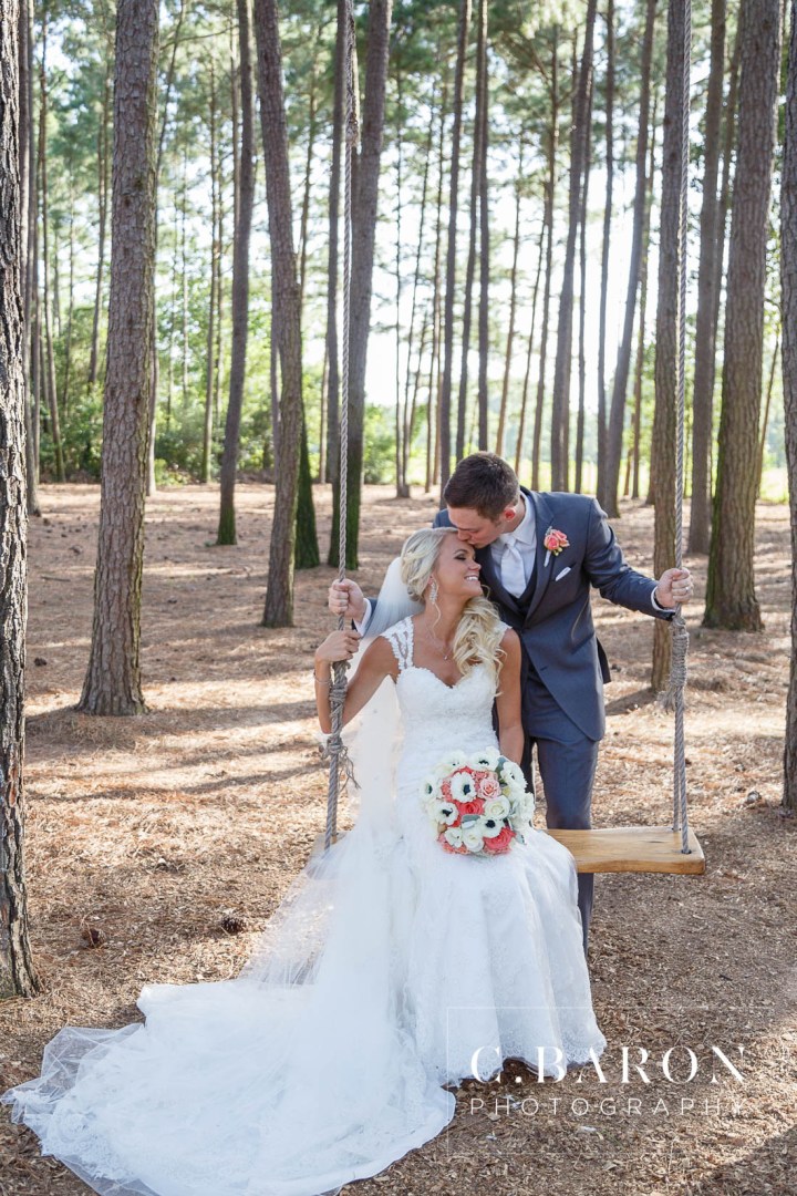 Blue; C. Baron Photography; Chandelier; Coral; Crystal Springs; Glam; Gold; Houston wedding Photographer; Keyhole back gown; Magnolia Texas; Nature; Outdoor Ceremony; Rustic; Swanky Photobooth; The Springs - Woodlands; Woodlands Wedding Cinematographer; Woodlands Wedding Photographer; lace; navy; open photobooth; summer;