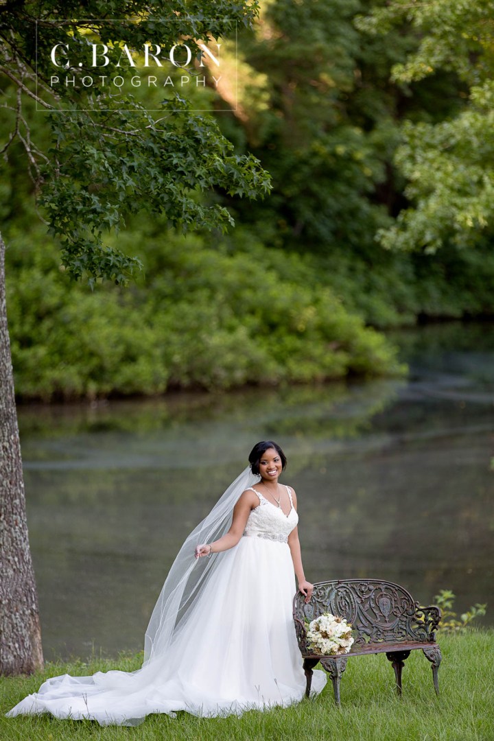 Bridal Photographer; C. Baron Photography; Conroe Wedding Photographer; Empire Waist; Formal; Houston Wedding PHotographer; Outdoor session; The Carriage House; Tulle gown; bridals; creekside;