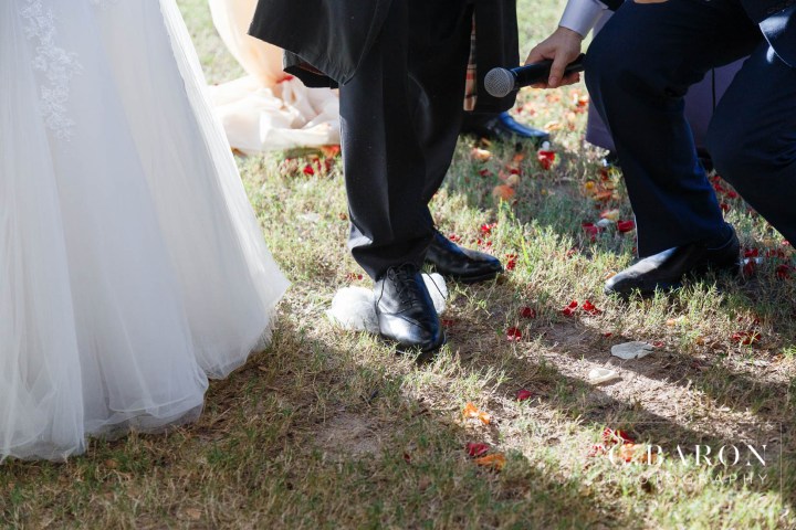 C. Baron Photography; Houston Wedding Photography; Ketubah; Orthodox Jewish wedding ceremony; Outdoor ceremony Chuppah; Sugar Creek Country Club; Sugar Land; Sugarland; Texas; Traditional; summer;