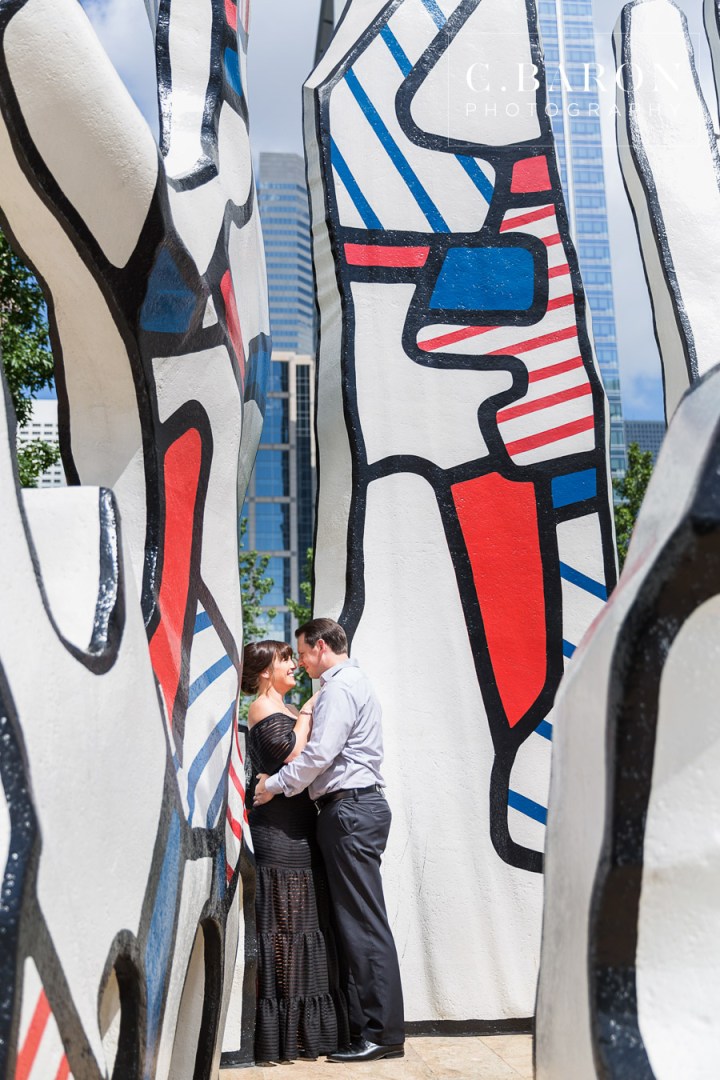 C. Baron Photography; Discovery Green; Downtown Houston Engagement; Houston Engagement Photographer; Houston wedding Photographer; Summer morning; Texas Weddings;