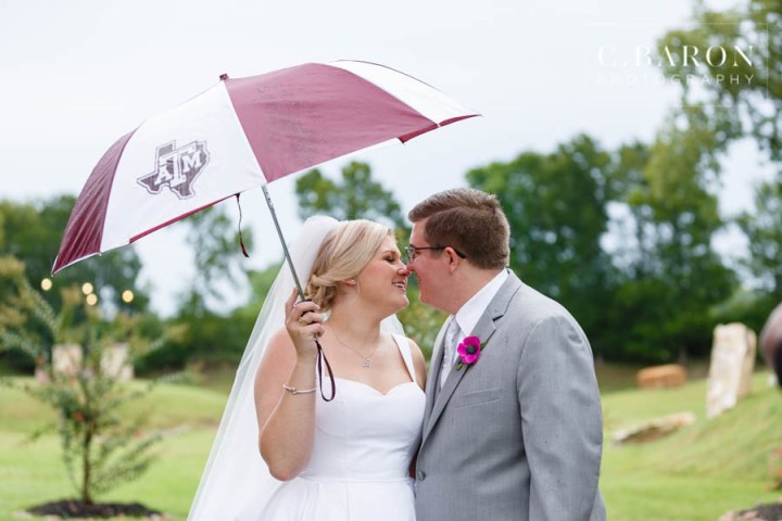 Aggie War Hymn; Aggie Wedding; C. Baron Photography; Converse; Glam; Glow Stick Leave; Houston Wedding cinematographer; Houston wedding Photographer; Jewel Tones; La Torretta in Conroe Texas; Montgomery Texas; Montgomery Weddings; Olde Dobbin Station; Summer time; Texas A&M; Texas Weddings; rain on wedding day; rolls royce;