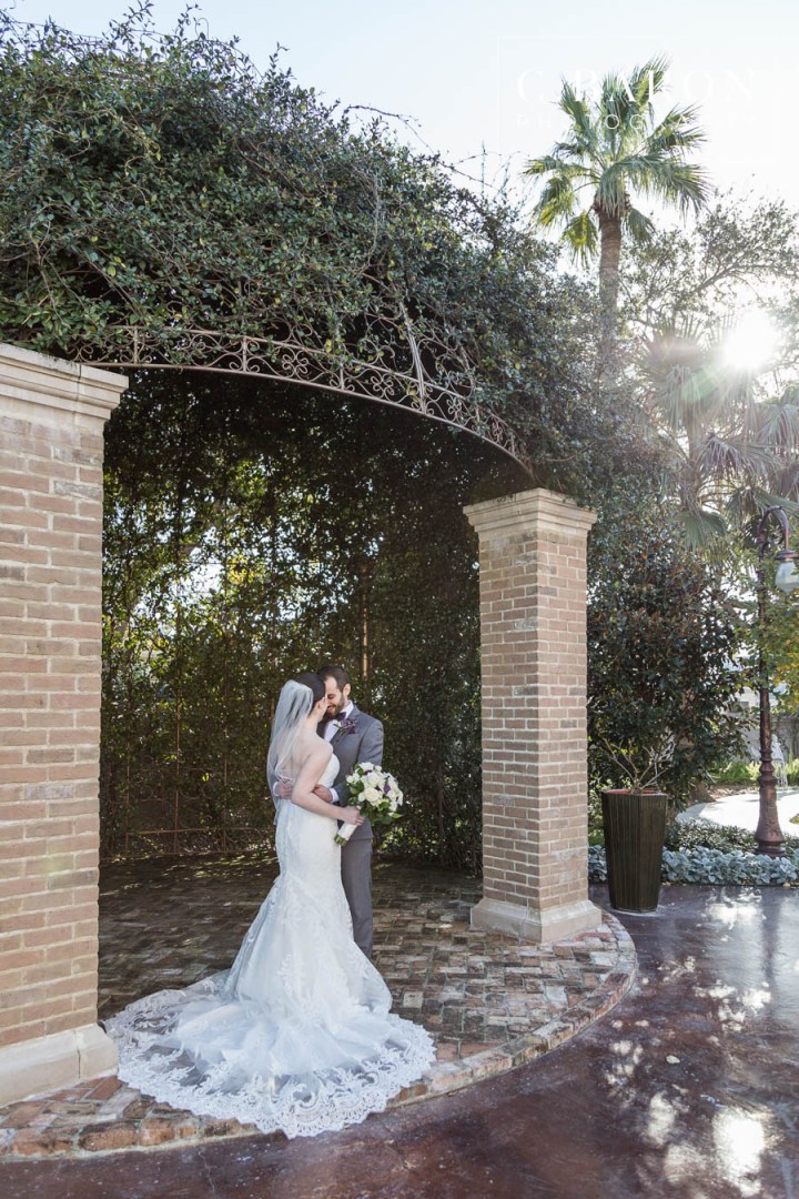 Black Tie; C. Baron Photography; Elegant; Galveston Island; Galveston Wedding Photographer; Galveston Weddings; Historic Venue; Houston wedding Photographer; Jewish Ceremony; Ketubah; Outdoor Ceremony; Petal throw; Texas; The Bryan Museum; candlelight; chuppah; conservatory; hora; horah; purple; violet; wedding band; winter;