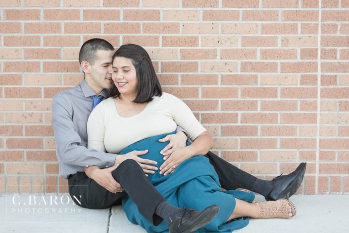 Blue dress; C. Baron Photography; Couple Maternity portraits with wife in blue dress for a baby boy in Houston Texas; Houston Family Photographer; It's a boy; Maternity Photographer; Maternity session with blue dress; Newborn photos; Texas Weddings; baby boy maternity session; boy maternity session; bride has maternity session for a boy in a blue dress; couple maternity session baby boy; hispanic couple; Couple Maternity portraits with wife in blue dress for a baby bo;