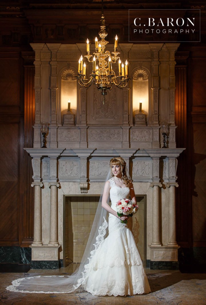 Bridals; C. Baron Photography; Carter Room; Houston Bridal Photographer; Houston wedding Photographer; J.W. Marriott; Lace gown; Texas; flower crown; houston; old building; veil;